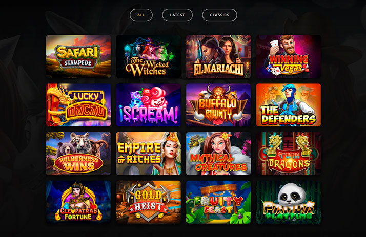 Image of DragonGaming Slots Game Selection