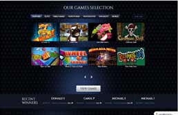 Lincoln Casino Game selection