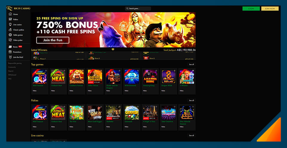 Image of Rich Casino - Best Australian Online Casino