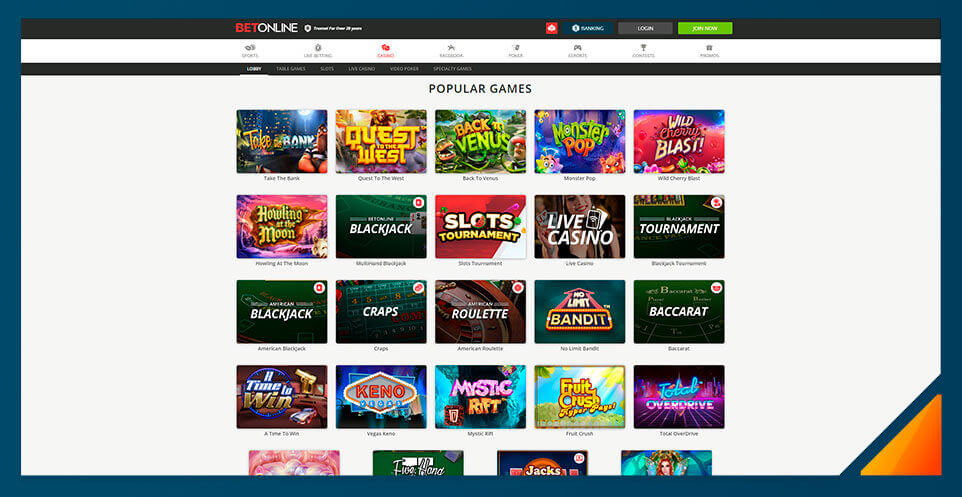 Image of Real Money Casino BetOnline Casino