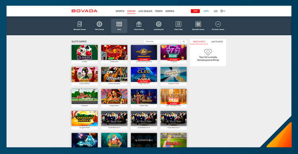 Image of Real Money Casino Bovada Casino