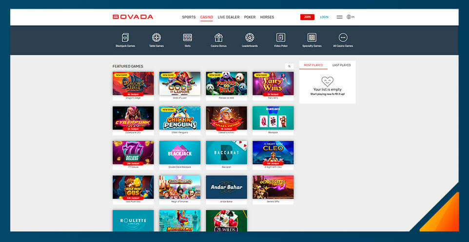 Image of Bovada Casino -Best US Online Casino