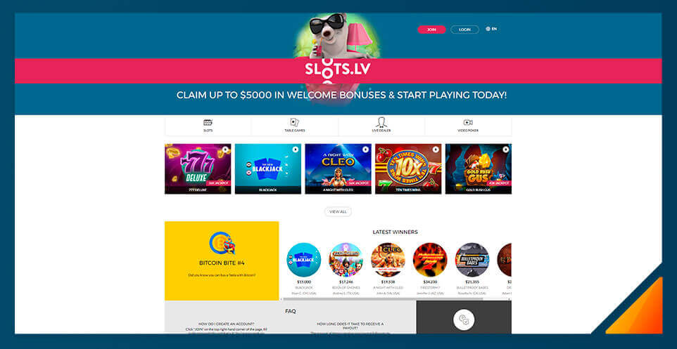 Image of Slots.lv -Best US Online Casino