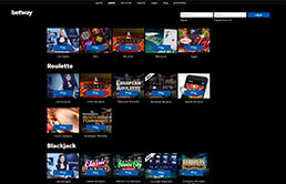 Casino Game Selection at Betway Casino