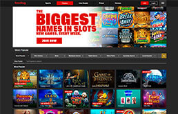 Image of Bodog Casino Home Screen