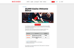 Image of Bovada Casino Welcome Bonus