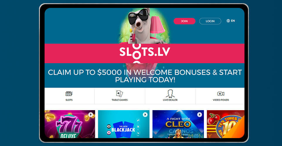 image of Slots lv Casino App on IPad