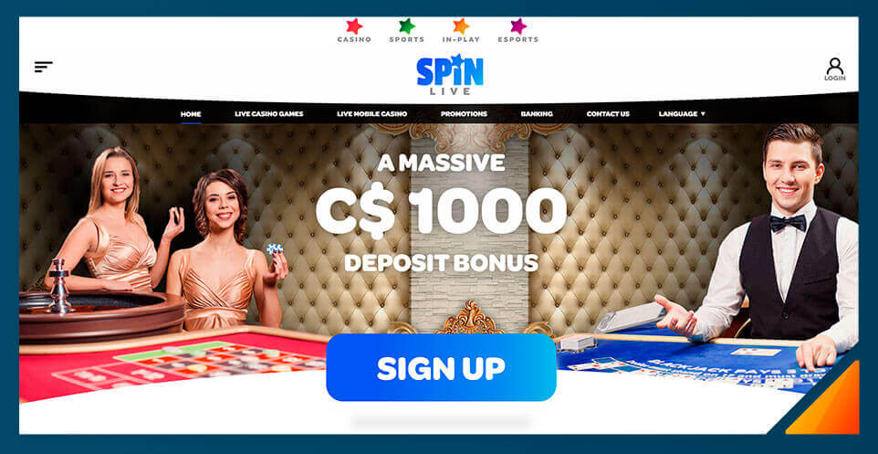 Image of Spin Casino's Live Dealer Casino