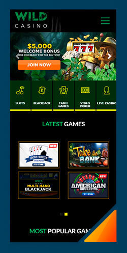 Image of Best Android Casino Wild Casino