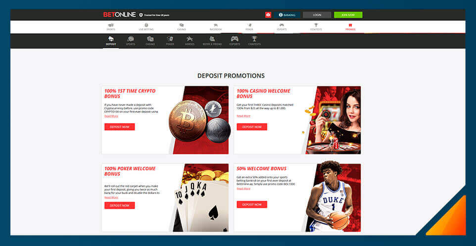 Image of BetOnline Casino - Best Bitcoin Casino