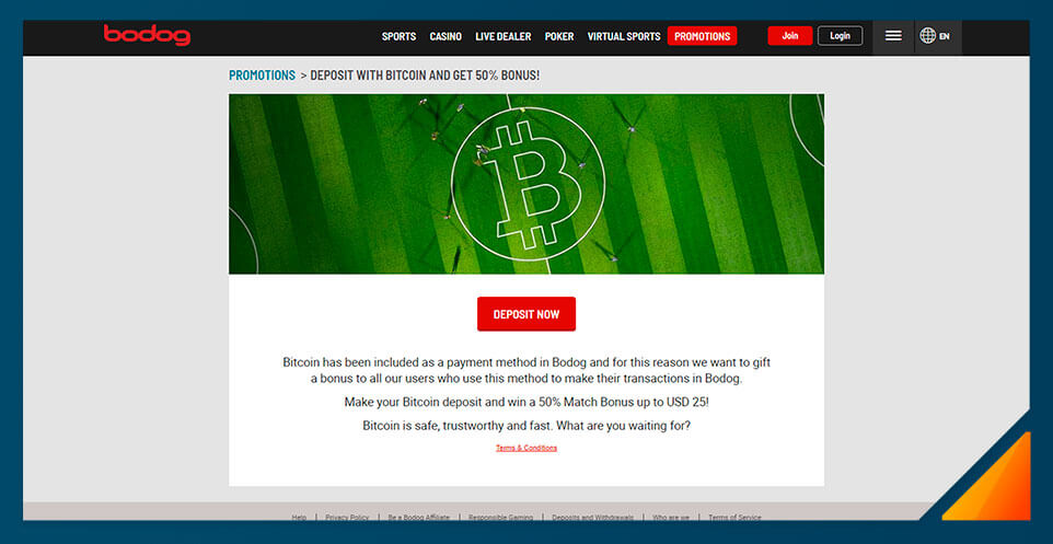 Image of Bodog Casino Bitcoin Bonus