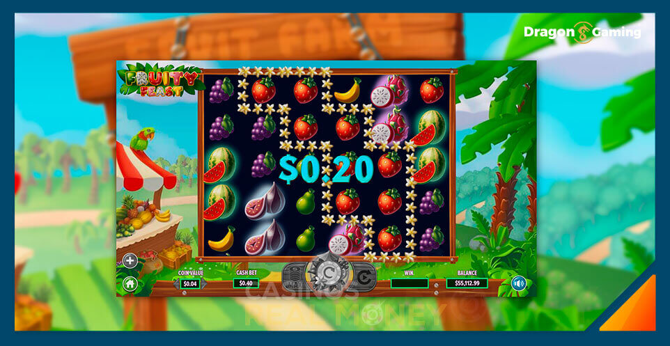 Image of Dragon Gaming Slot Game Fruity Feast