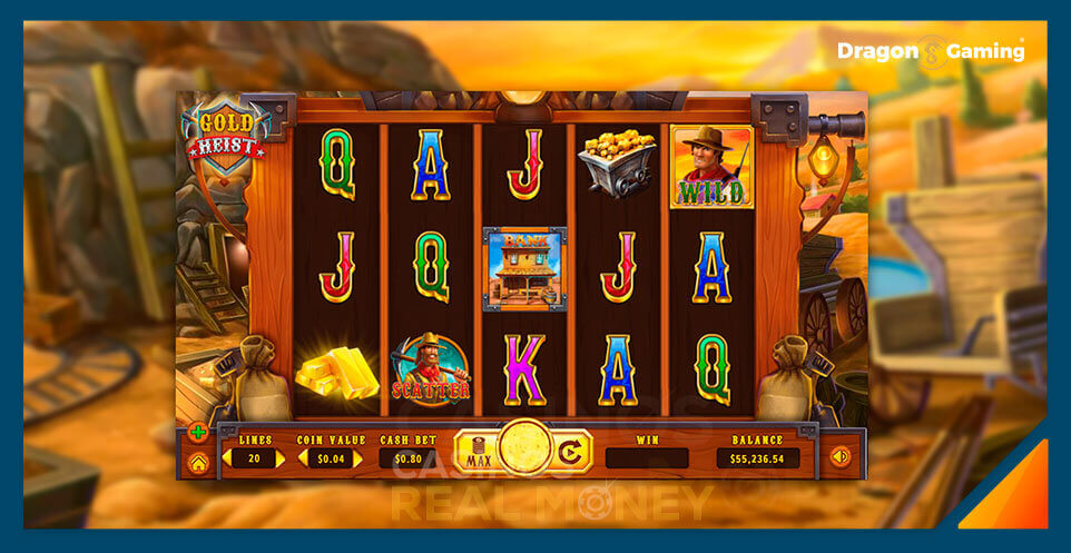 Image of Dragon Gaming Slot Game Gold Heist