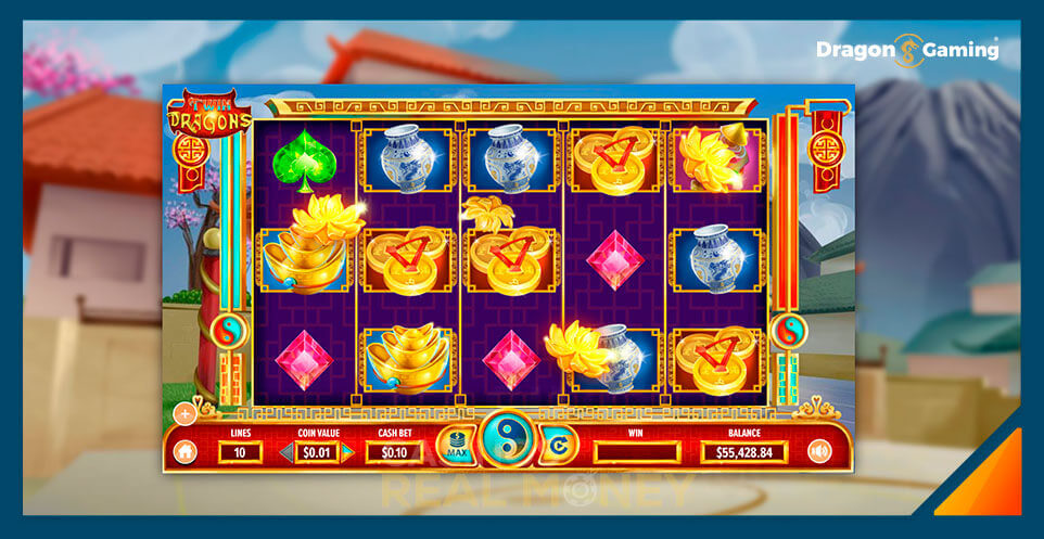 Image of Dragon Gaming Slot Game Twin Dragons