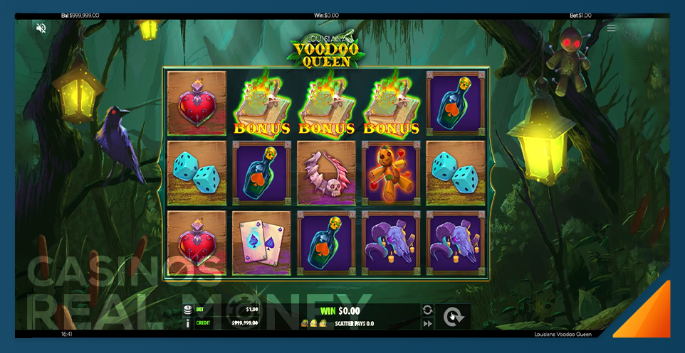 tangkapan layar dari permainan slot ratu voodoo louisiana