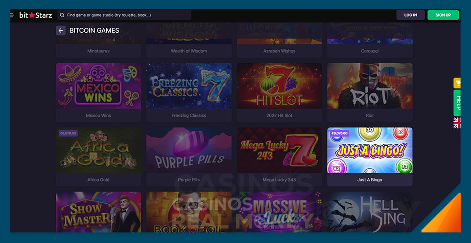 Image of Real Money Bingo at BitStarz Casino