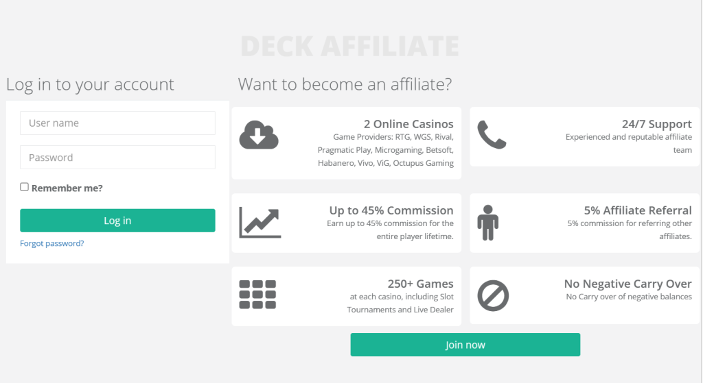 Deck media affiliate plan image