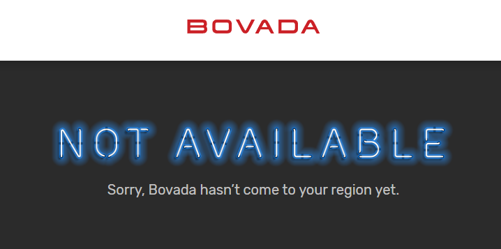 example of country VPN restriction on bovada casino