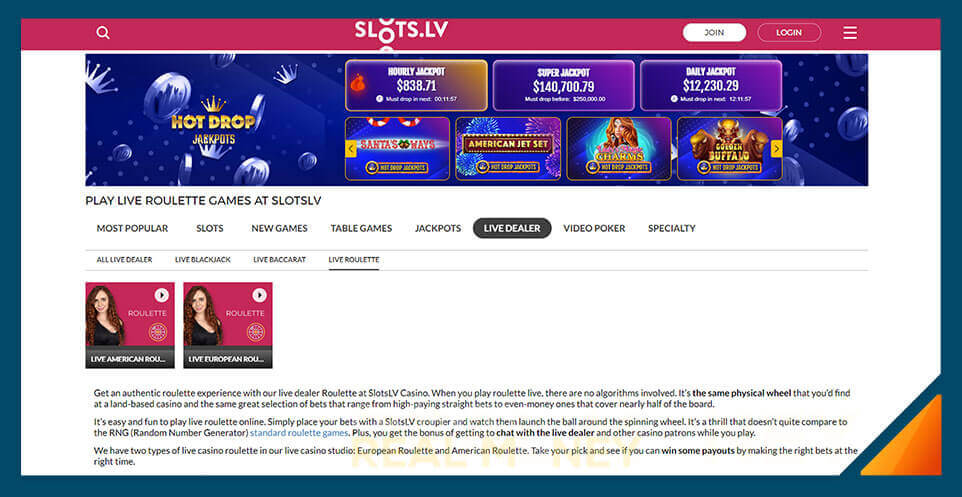 Image of Slots lv Live Roulette Casino