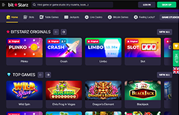 screenshot of bitstarz casino