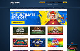 Image of Sportsbetting.ag Casino Home Page