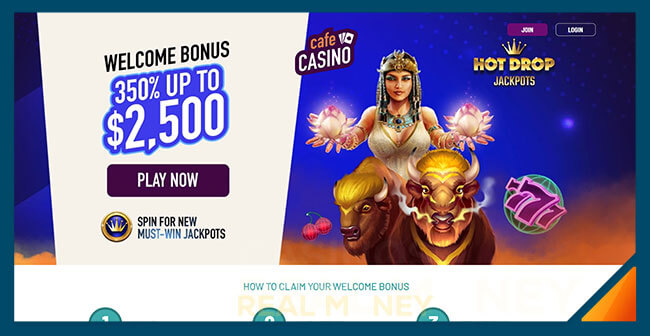 Image of Cafe Casino Welcome Bonus