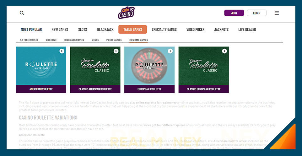 Image of Online Bitcoin Roulette Casino Cafe Casino