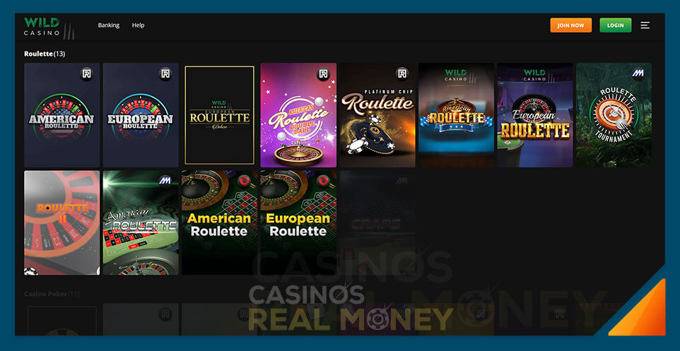 Image of Online Bitcoin Roulette Casino Wild Casino