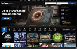 Betway Casino printscreen 1