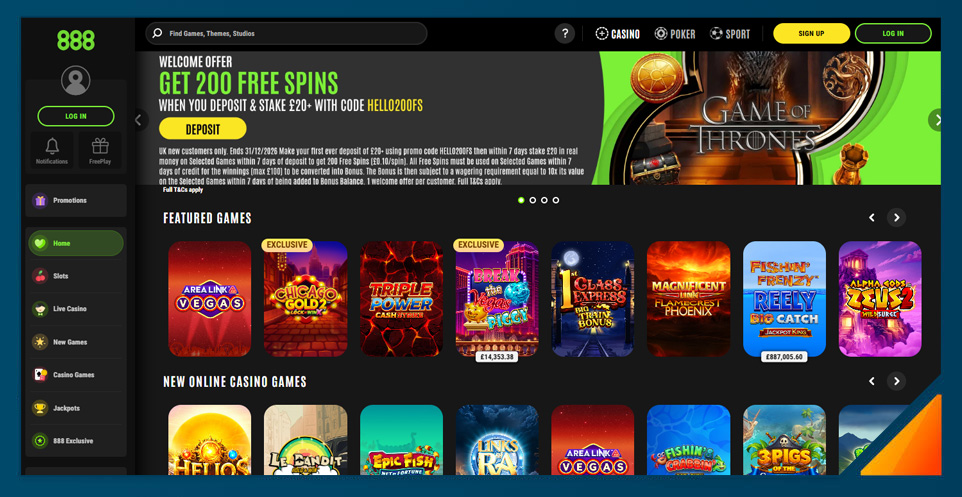 Image of 888 Casino united kingdom