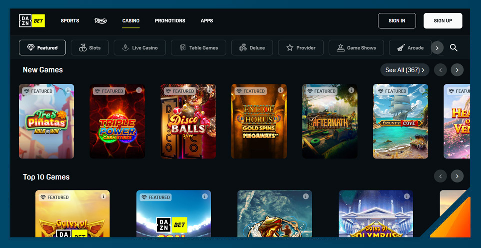 Image of dazn bet Casino united kingdom