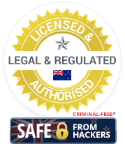 Licensed & Authorised, Legal & Regulated New Zealand Casinos. Criminal-Free and Safe from Hackers.
