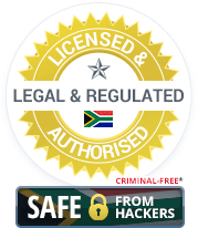 Licensed & Authorised, Legal & Regulated South Africa Casinos. Criminal-Free and Safe from Hackers.