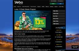 Yebo Casino printscreen 2