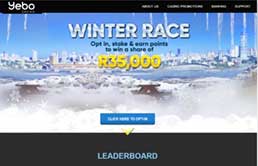 Yebo Casino printscreen 3